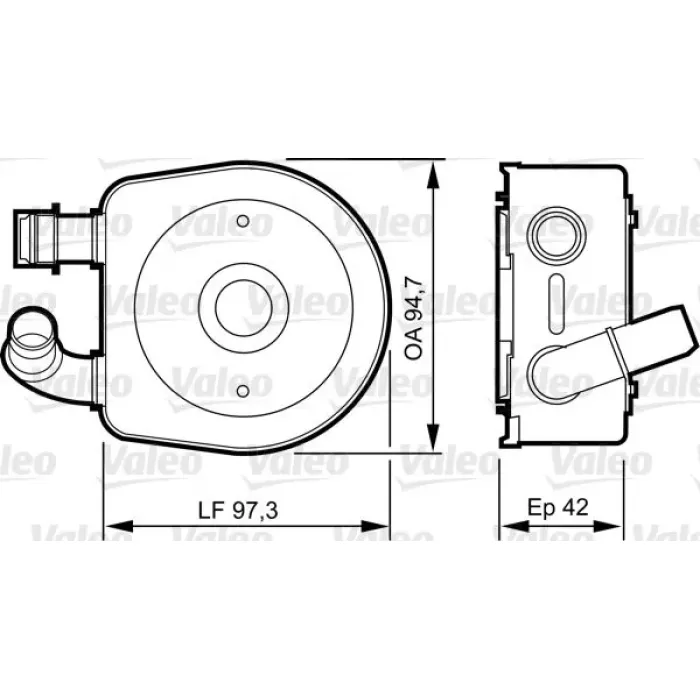 Otomatik Sanziman Yag Sogutucusu C5 EW7J4 (1,8 I 16V) C3 C3 II TU3JP (1,4 8V) AL4 Sanziman Clio Scenic II | VALEO 818888 | OEM 227556 227556 7700873356 7700873356