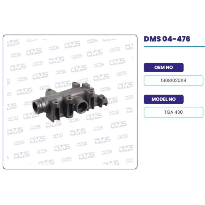 Egzoz Manifoldu Arka AGR'Li MAN TGA 18.430 D2066 Lf-Loh D2676 Lf-Loh | DEMOSAN 04-476 | OEM 51081020118