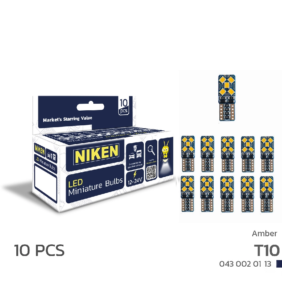 LED Ampul T10 CANBUS Park Ledi 10LEDLİ Turuncu | OEM 0430020113