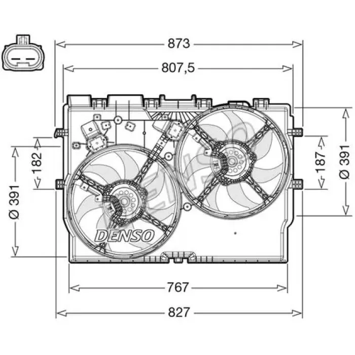 Fan Motoru Davlumbaz Ducato 2,3 14> | DENSO DER09311 | OEM 1347697080