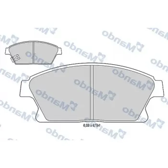 On Fren Balatasi 16 Inch Astra J Cruze Zafira C Mokka | MANDO MBF015334 | OEM 22737859 1605178