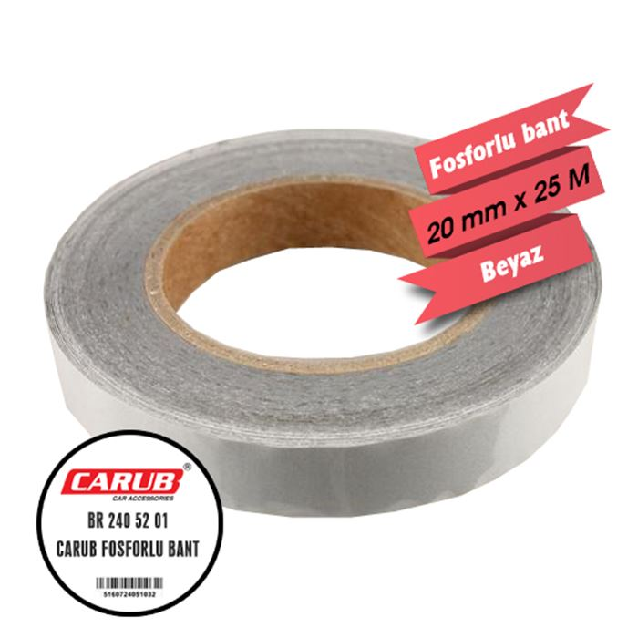 Carub Fosforlu Bant Beyaz 2 900 X 25 Mt