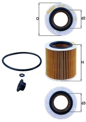 Yag Filtresi Kartel Tapali Bmw F10 F20 F30 F22 F32 F34 F36 E84 Z4 E89 | MAHLE OX387D1 | OEM 11427953125 11427953125 11428683204 11427640862 11428683204 11427640862
