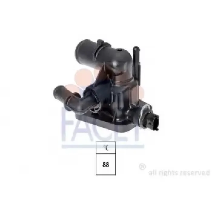 Termostat (88°)Suzuki Swift Astra J Corsa D Corsa E Meriva B A13DTC A13DTE B13DTC B13DTE Doblo Fiorino Panda Punto Egea Qubo 1,3D Multijet 10> Bipper-NEM0 Euro 5 | FACET 7.8783 | OEM