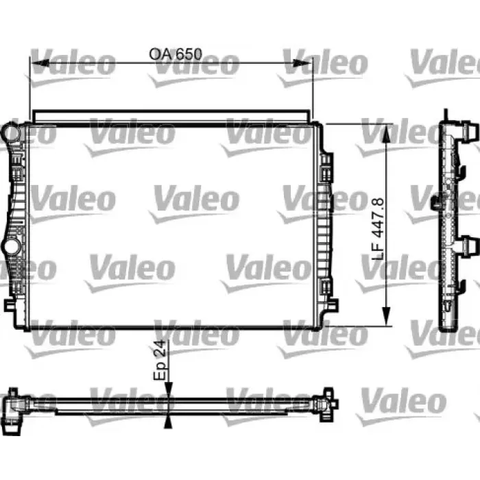 Motor Su Radyatoru Golf VII A3 Leon 1,4TSI / TFSI 2,0TDI | VALEO 735559 | OEM 5Q0121251EQ 5Q0121251EQ 5Q0121251ES 5Q0121251GL 5Q0121251ES 5Q0121251GL