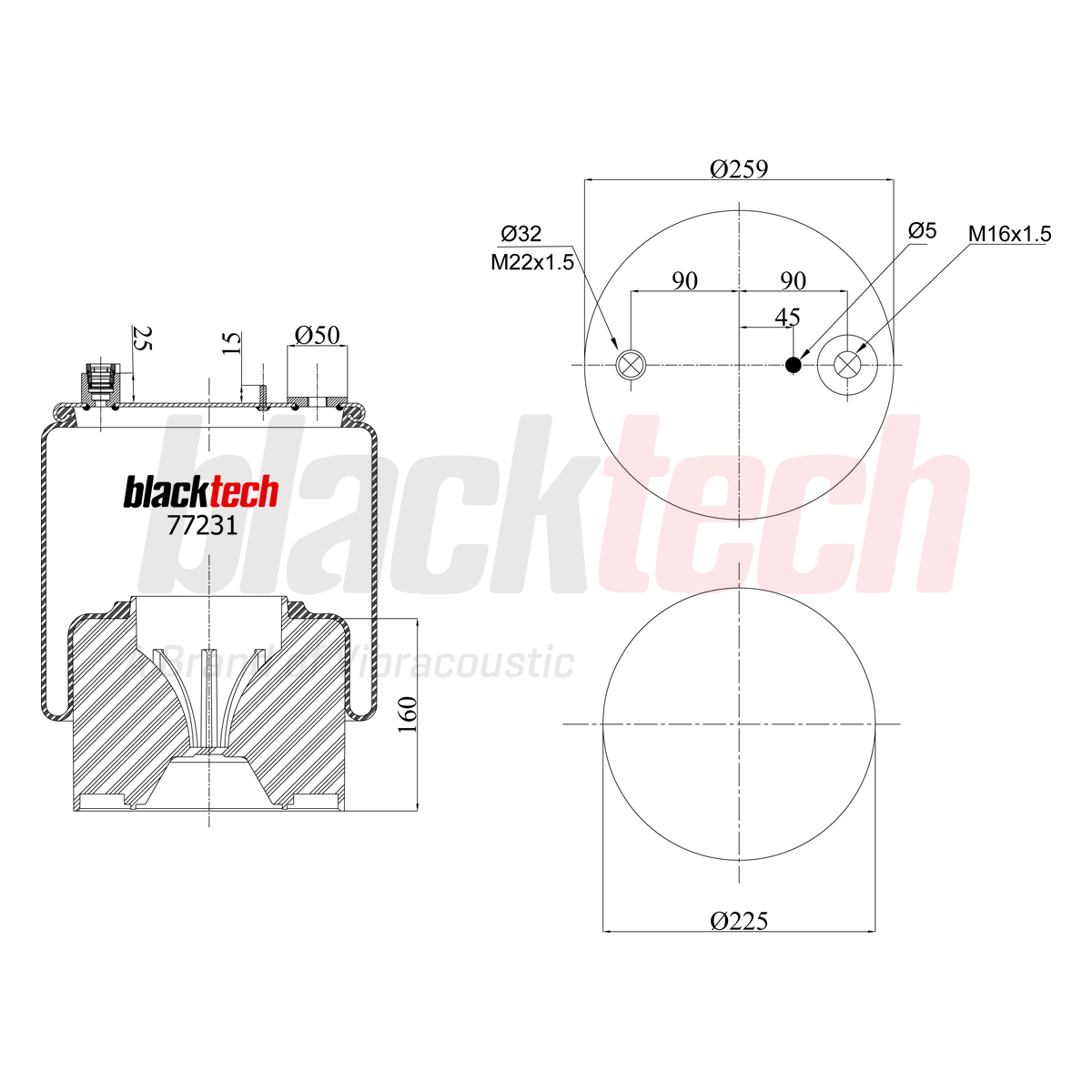 Körük Komple Plastik Pistonlu (6120NP48) | OEM A9603201357