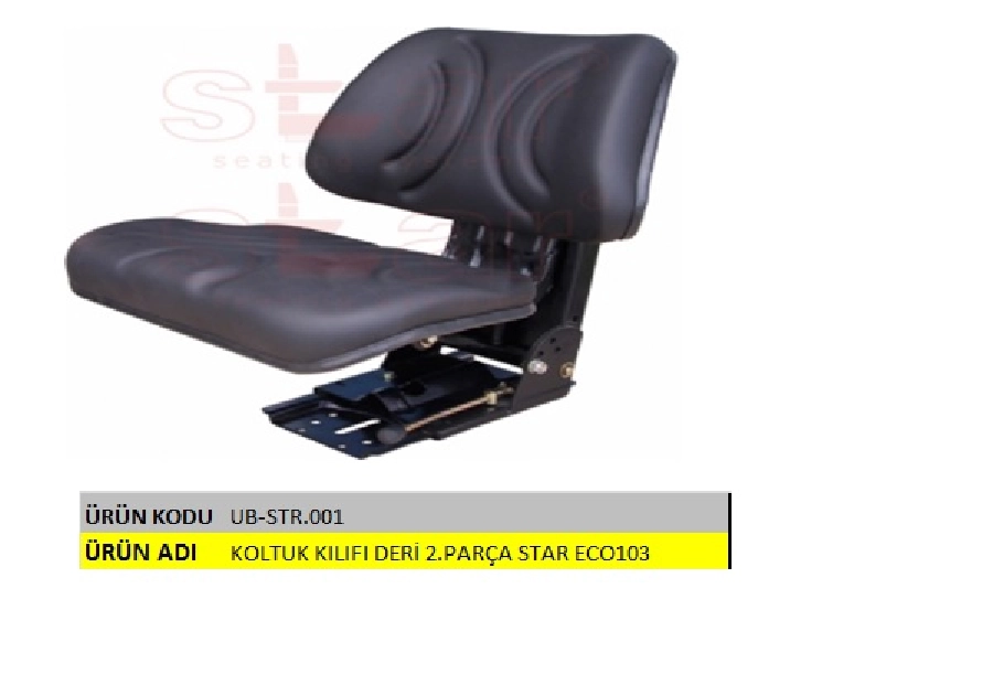 Koltuk Kılıfı Traktör Deri 2.PARÇA Star ECO103 | OEM UBSTR001