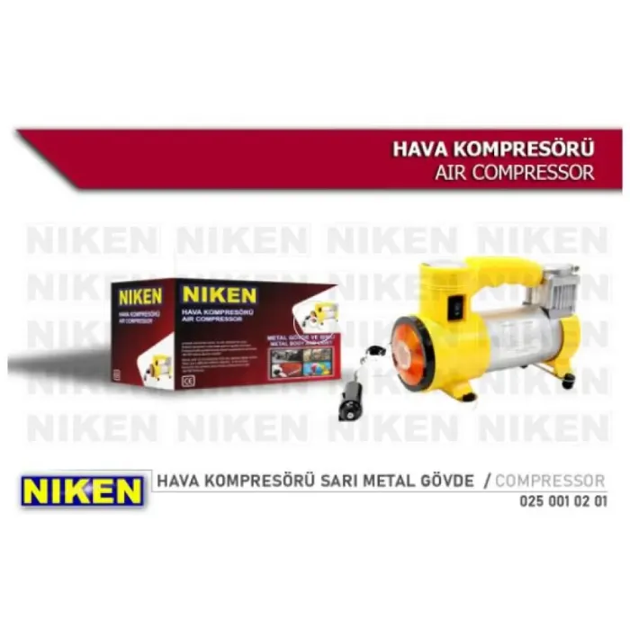 Hava Kompresoru Sari Metal Govde 12V | NIKEN 025 001 02 01