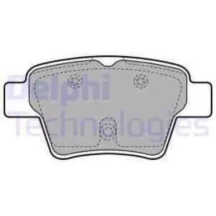 Arka Fren Balatasi P307 C4 C4 Coupe P207 1,4 16V,1,6 16V,1,6 Hdi 110 Fap,1,6 Hdi 90 2,0 16V,2,0 Hdi 135 Fap | DELPHI LP1926 | OEM 425340