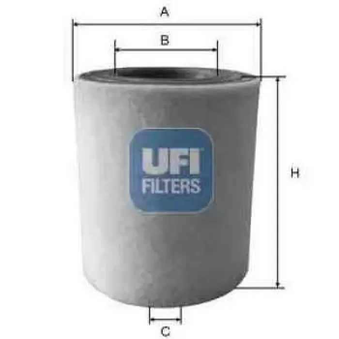 Hava Filtresi A4 A5 A6 A7 A8 Q5 Q7 Cayenne Macan Touareg Panamera 3,0TDI 11> | UFI 27.A48.00 | OEM 4G0133843