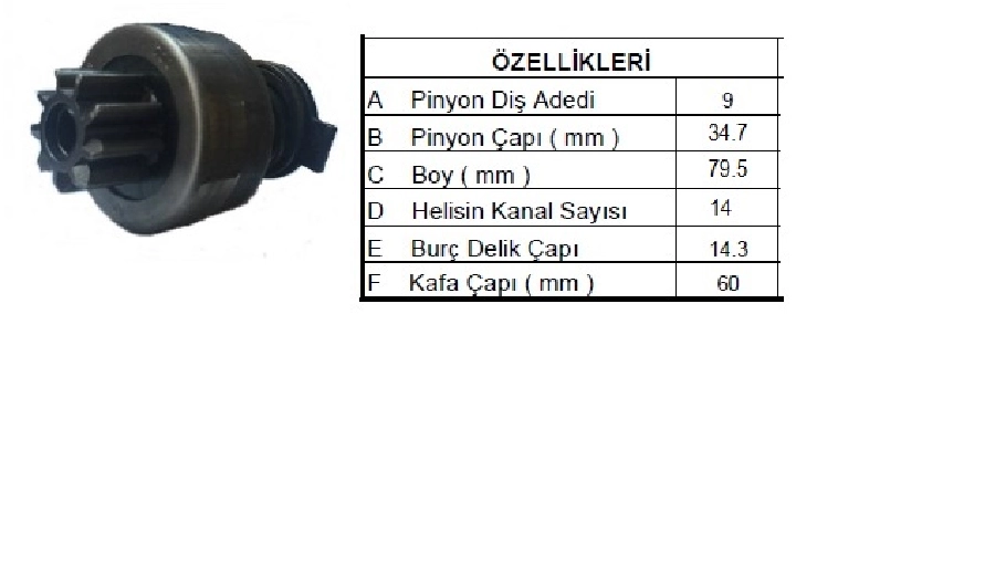 Marş Dişlisi 9D Iskra Tipi T30 Traktör-Dodge Pikap | OEM 74017