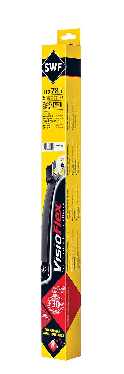 Silecek Supurgesi Sag / Sol Takim 700 / 650MM Ruzgarlikli P307 P307 Sw 05 / 01> (Swf) | VALEO 119785 | OEM 6423B4 6423B4 6423L5 6426JN 6423L5 6426JN