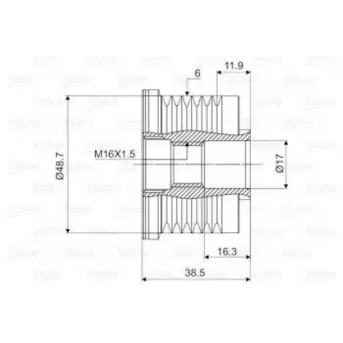 Alternator Kasnagi Trafic II Master II Laguna Megane 1,9 / 2,0 | VALEO 588029 | OEM 7701477508 7701477508 31251074 8666126 31251074 8666126
