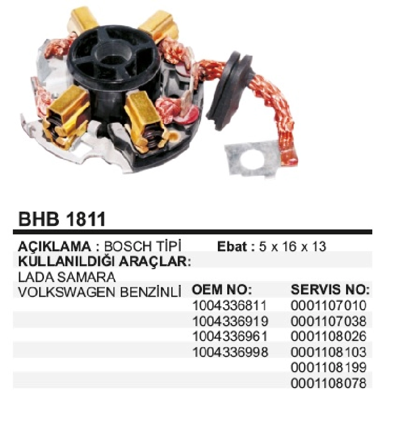 Marş Kömür Yuvası - BMW, Audi 100, Opel Astra-Vectra, VW, Chrysler, Volvo | OEM BHB1811