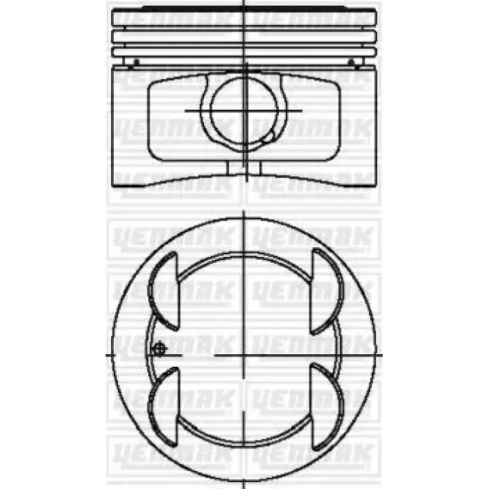 Motor Piston Segman Brava Bravo Palio Siena Marea 1,6 16V (86,40mm) / (Std) | YENMAK 31-04269-000 | OEM 71718102
