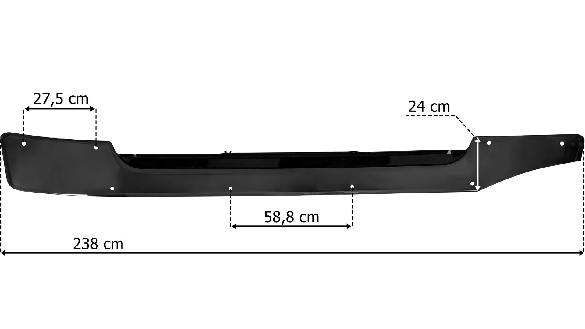 Güneşlik Mercedes Actros MP4 1851 Kromsuz | OEM 9608107710