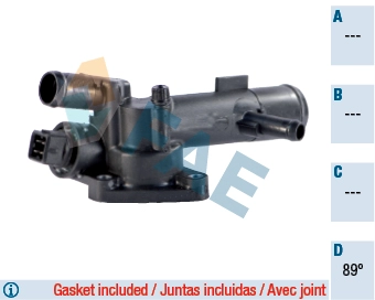 Termostat (89°) Clio Kangoo Megane Logan Micra Note 1,5 Dci | FAE 5350589 | OEM 8200954285