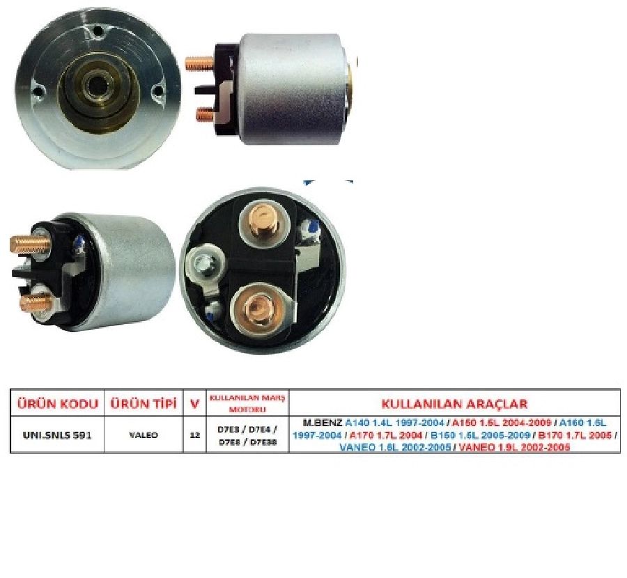 Marş Otom. 12V M Benz A140 1.4L 1997-2004 - A150 1.5L 2004-2009 - A160 1.6L 1997-2004 - A170 1.7L 20 | OEM ZM-495