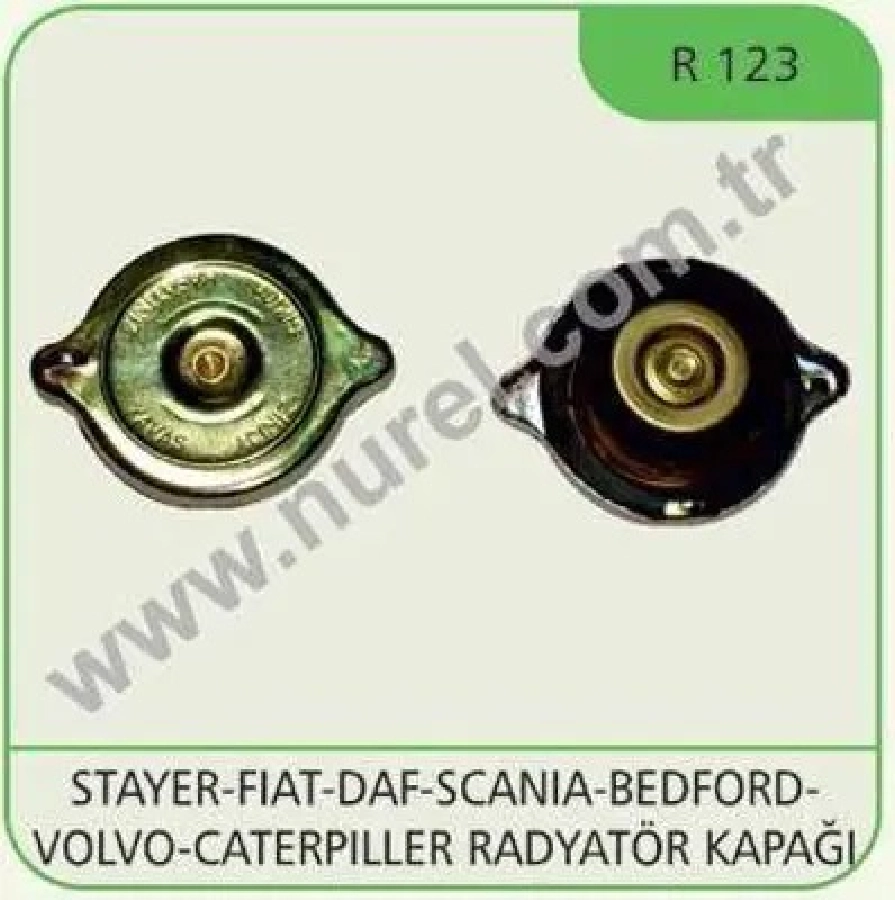 Steyr-Fiat-DAF-Scania-Bedford-Volvo-Caterpıller Radyatör Kapağı