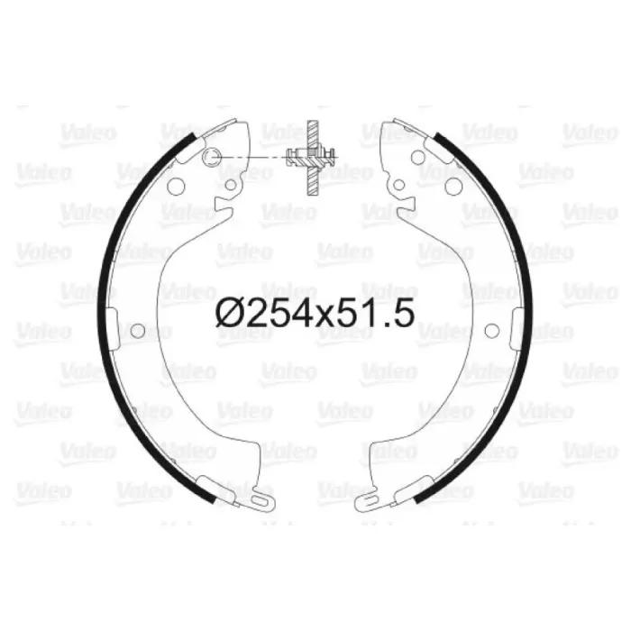 Arka Fren Balatasi Pabuc Mitsubishi L200 01-05 | VALEO 564096 | OEM MN186402 MN186402 MR178823 MR496334 MR178823 MR496334