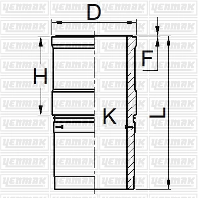 Silindir Gomlek 114.00MM Cummins 6CTAA 8,3/6 Ctaa Euro 1 - Yeni Model - Kısa Tip | YENMAK 51-05326-000 | OEM 3800328