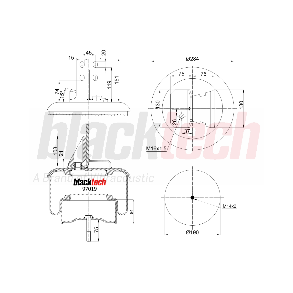 Körük Komple Metal Pistonlu Stralis Arka | OEM 41218562