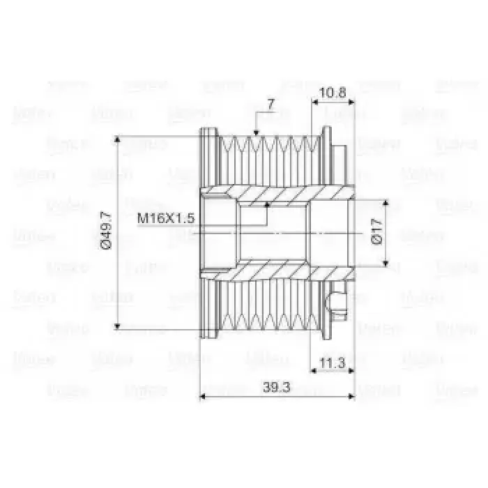 Alternator Kasnagi X164 09>12 C219 05>10 W212 09>15 W221 06>13 W251 06>14 | VALEO 588072 | OEM A6421500860