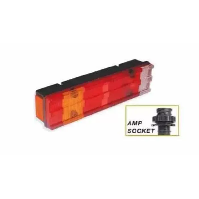 Stop Lambasi Kanalli Sag Amp Soketli Plakasiz Mercedes Atego 1-2 / Axor / Kısa Tip 470MM / 7 Fonksi̇yonlu | CERKEZ PD800-52 | OEM 0035445203 0025449703 0035445703 0035445803 0035445403