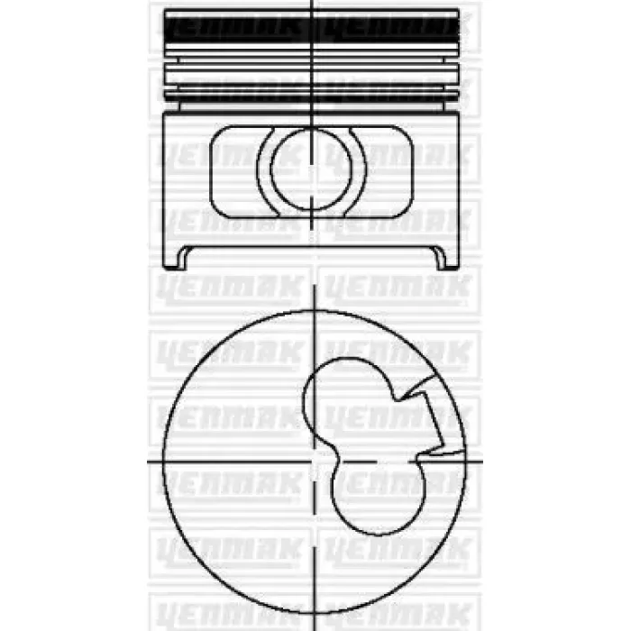 Piston Segman X17D Astra F Vectra A Combo B (82,50MM) Std | YENMAK 31-03799-000 | OEM 624175 5623076 630097