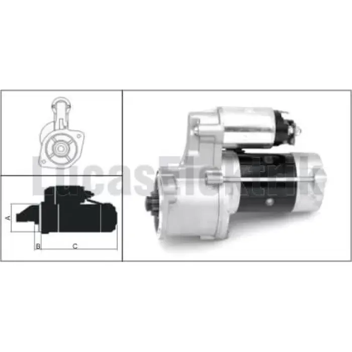 Mars Motoru 12V / 2,0KW / 10DIS Mitsubishi Pajero 2,5 | LUCAS LES0112
