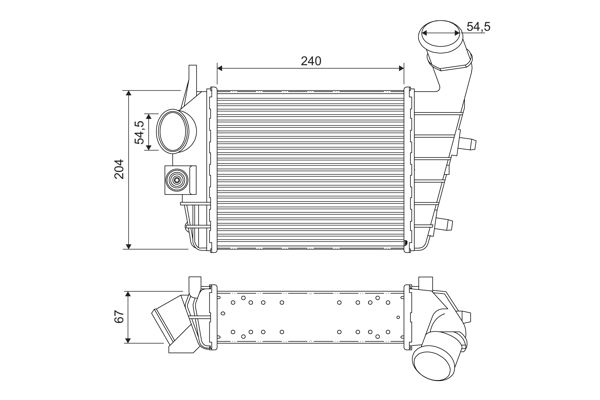Turbo Radyatoru Alfa Romeo 156 | VALEO 817861 | OEM 0060619007 60619007 60686738