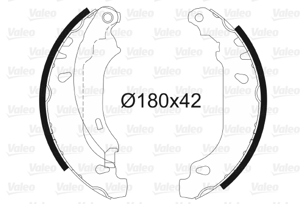 Arka Fren Balatasi Pabuc Clio II Symbol Logan Sandero 1,2 / 1,4 / 1,5 / 1,6 (ABS Siz) | VALEO 562647 | OEM 7701205758
