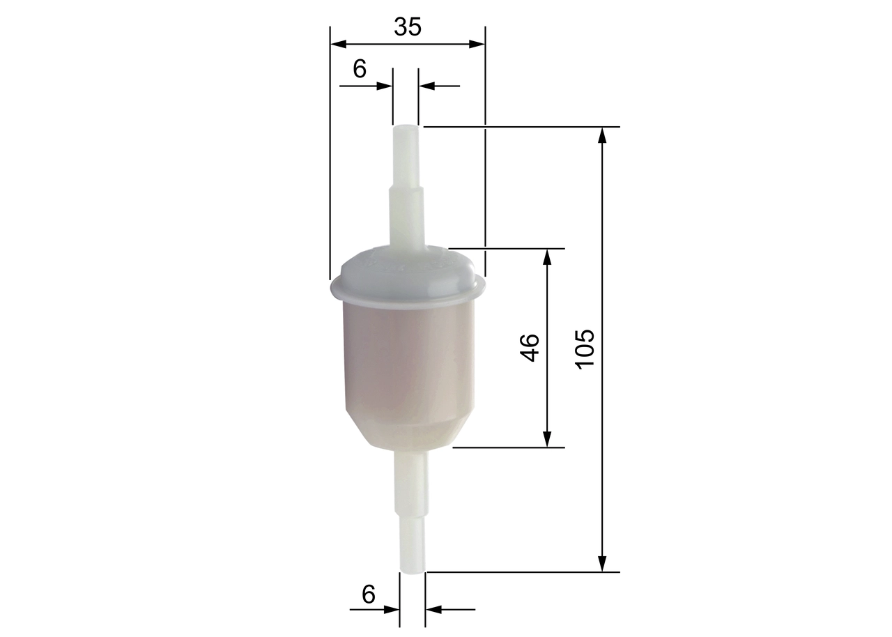 Benzin Filtresi Universal Tip Tum Araclar Icin Benzin Filtresi Bmw M10 P309 P205 P405 P106 P607 Ax Bx C15 C25 Xm Zx 1,1 / 1,4 / 1,6 1,9 (Karbiratorlu) Accord 1,6 76>86 / Mazda 323 81>86 / Subaru / Isuzu (Seffaf) Ince Tip | BOSCH 0450904058 | OEM