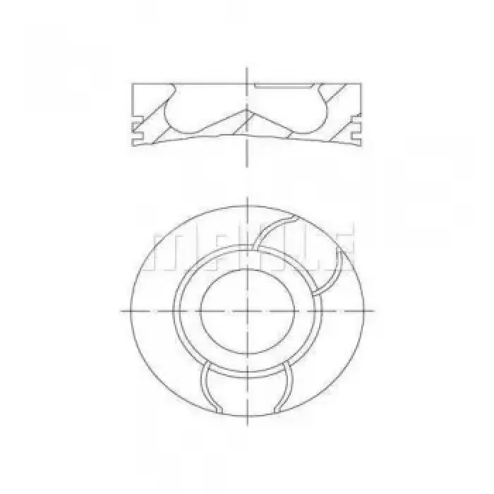 Piston Segman P107 P1007 P206 P307 Bipper Nemo C1 C2 C3 DV4TD (1,4HDI 8V) Ford Fiesta 1,4TDCI (73,70) / (Std 0,20 Kısa) | MAHLE 0400310 | OEM 2S6Q 6K108 AA 0628N7 0628V2