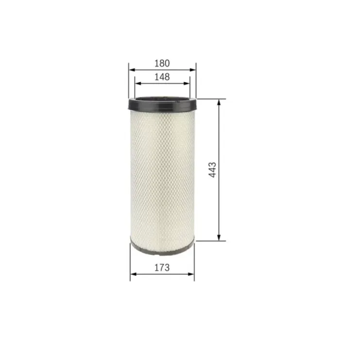 Hava Filtresi Ic Volvo Fl 280 06> / Renault Magnum 480 04>06 Midlum 220 06> Premium 430/450/460 06> | BOSCH F026400277 | OEM 5010317187