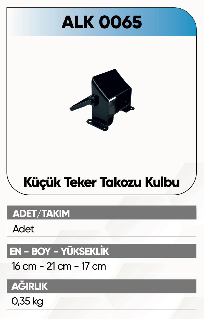 Alkotek Küçük Teker Takozu Askısı