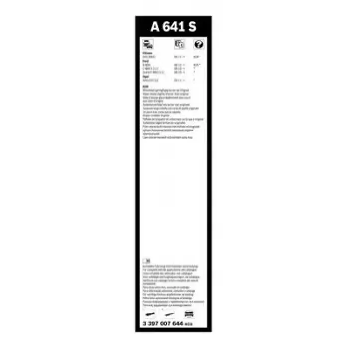 Silecek Supurgesi Aerotwin A641S 725 / 625MM | BOSCH 3397007644 | OEM 1609967280 1609967280 1607218880 1609967180 1607218880 1609967180