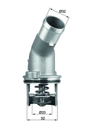 Termostat A4 01>08 A6 05>08 A8 04>07 3.0TFSI Bbj | MAHLE TI20592D | OEM 06C121111C 06C121111D 06C121111E