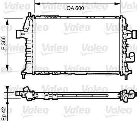 Motor Su Radyatoru M,T, Astra G Y17DT Z17DTL | VALEO 734322 | OEM 1300209 1300209 1300321 9192586 1300321 9192586
