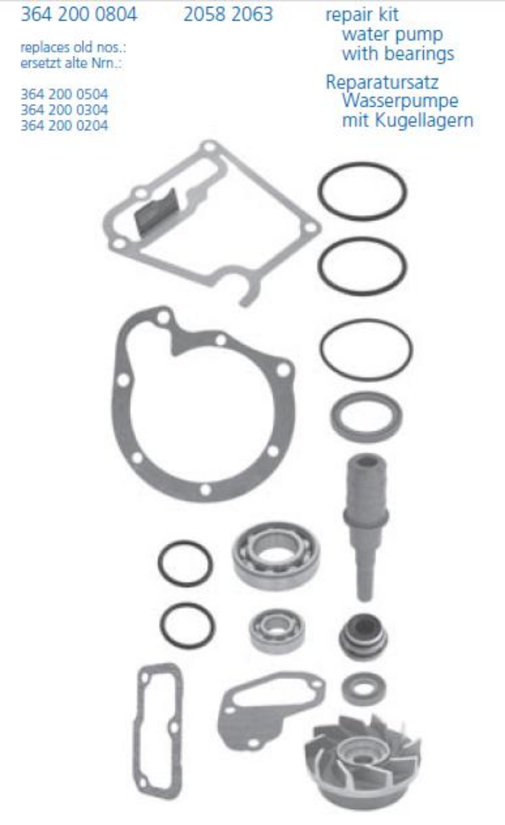 Devirdaim Tamir Takımı Mb800 | OEM 364 200 0204