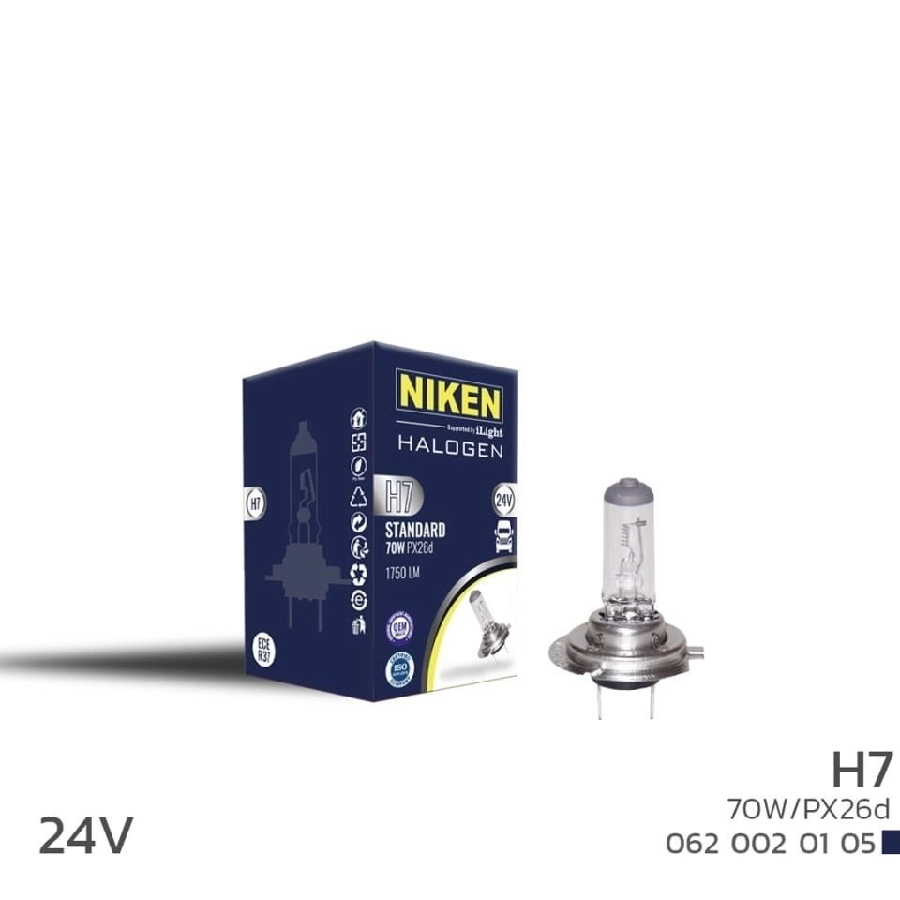 Ampul 24V H7 70W Halojen Ampul PX26d | OEM 0620020105