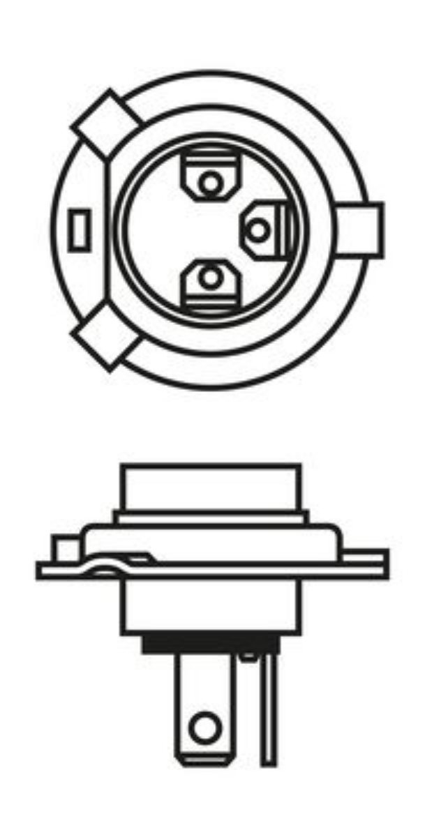 Ampul H4 12V, 60, 55W, P43t (Eco) | OEM 1987302803