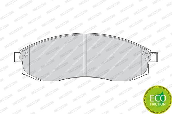 On Fren Balatasi Mitsubishi L200 96-07 Nissan Maxima Qx 2.5 95-00 | FERODO FDB1646 | OEM 4106038U90
