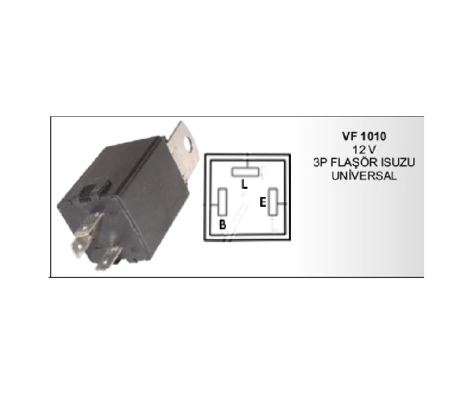 12V 3P Flasör Isuzu -Universal | OEM VF1010