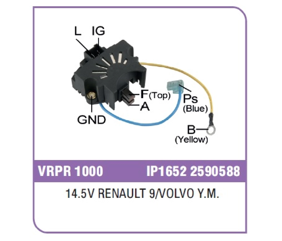 Konjektör - Renault 9-Renault 11 Flash-REN21 Manager-Concorde, Volvo ( Cıft Fiş-Cıft Kablo) | OEM VRPR1000