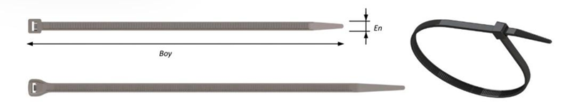 Pemsan 8.0 X 380 Kablo Bağı Beyaz