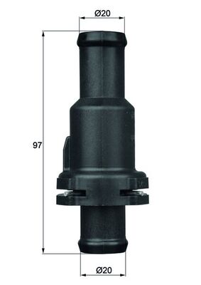 Termostat 80° Audi Golf Jetta Passat 05> A6 05>18 A7 A8 15> | MAHLE TH580 | OEM 4E0121113