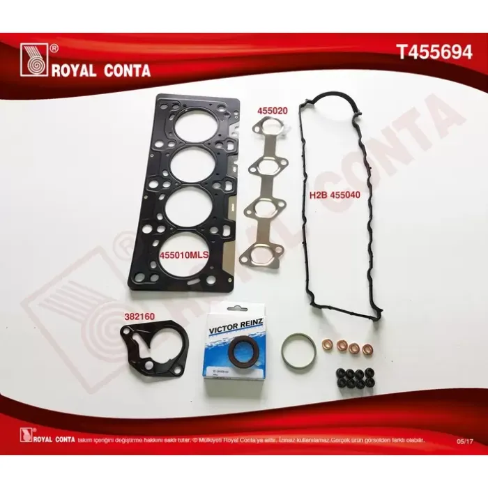 Motor Takim Conta Ust Reinz Keceli Subap Lastikli Megane Clio Fluence Scenic II / III 1,5DCI K9K 05> | ROYAL T455694 | OEM 7701477501