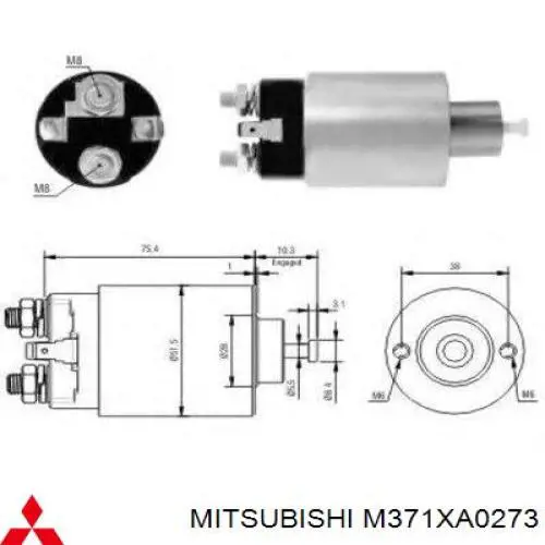 Marş Otom. 12V Mitsubishi L200-L300-Pajero | OEM ZM-4993