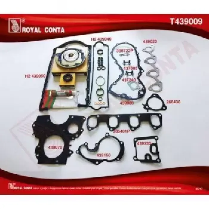 Motor Takim Contasi (Alt / Ust Full) Skt Keceli S,K,C Haric Connect 1,8TDCI 02>13 Focus 1,8TDCI 98>04 | ROYAL T439009 | OEM 2M5Q6008AA 2M5Q6008AA 2M5Q-6008-AAT 6008 2M5Q-6008-AAT